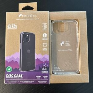 Clear iPhone case for iPhone 13 mini and iPhone 12 mini - scratch resistant